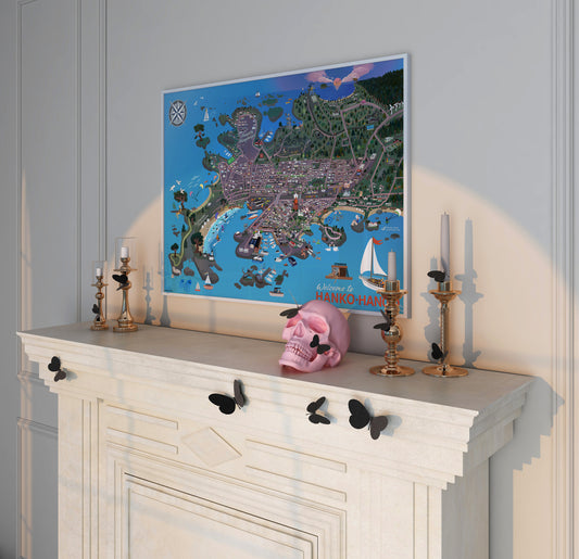 HANKO FINLAND MAP POSTER