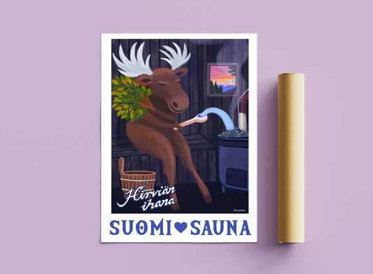 MOOSE FINLAND POSTER