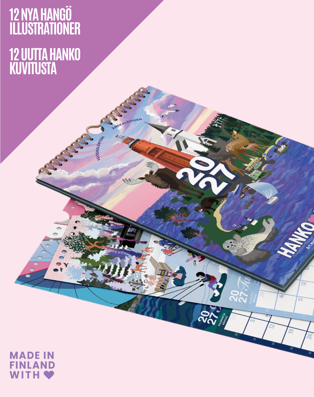 VÄGGKALENDER HELSINGFORS 2027 