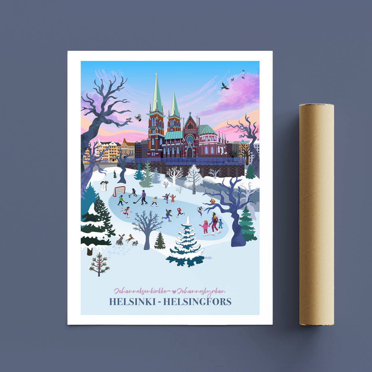 ICE SKATING AT ST. JOHNS CHURCH IN HELSINKI